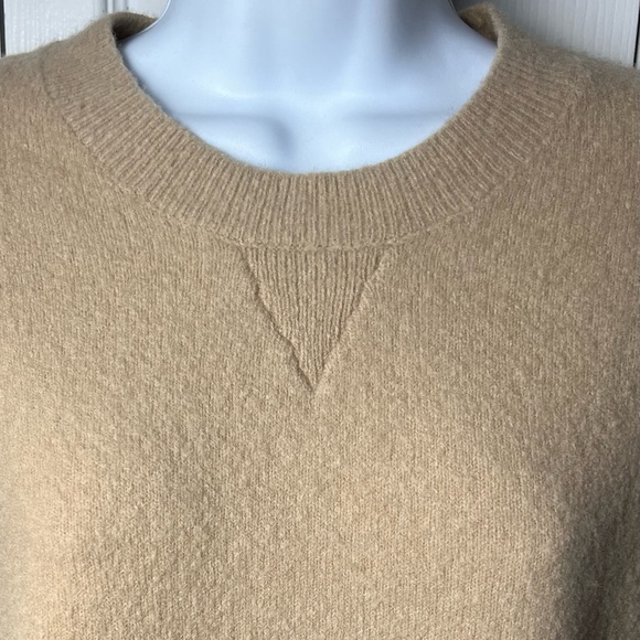 COS Sweater Yak Wool Pullover Crewneck Tan Beige Relaxed Fit Medium - Picture 5 of 9